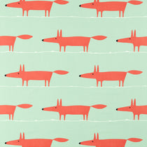 Mr Fox Sage Poppy 121027 Fabric by the Metre